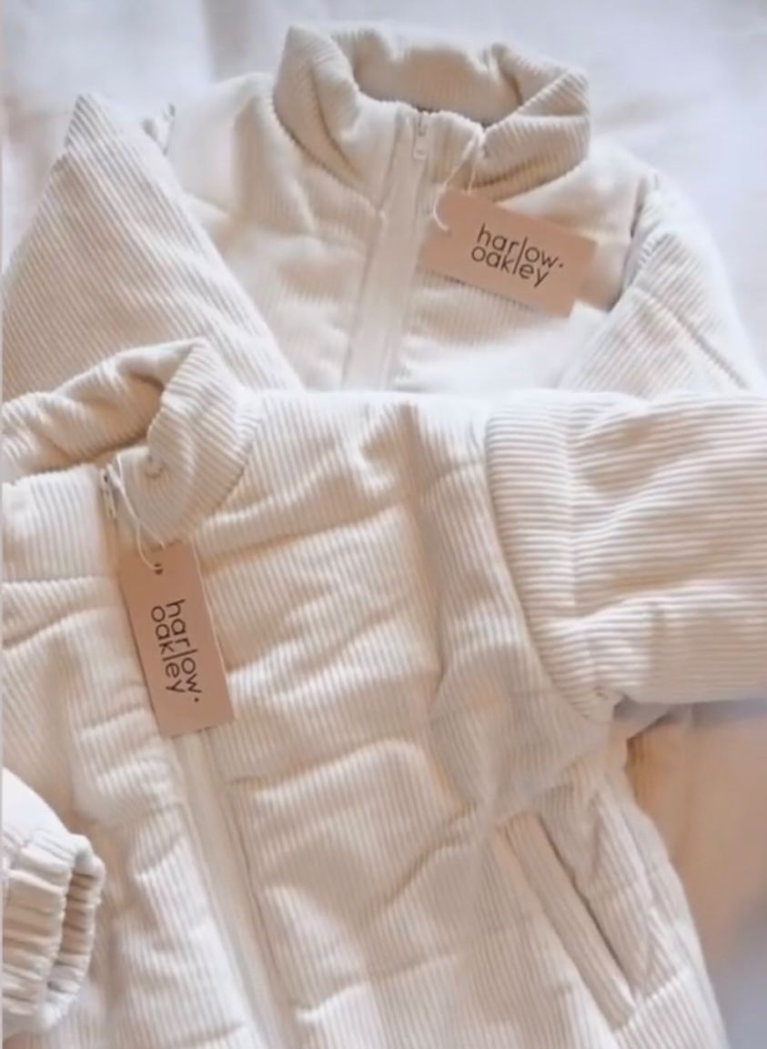 baby white puffer jacket